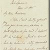 Sir Peter Laurie to Jane Porter, autograph letter signed