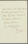 Sir Peter Laurie to Jane Porter, autograph letter signed