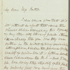 Henry Fothergill Chorley to Jane Porter, autograph letter signed