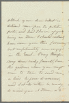 Jane Lynd to Jane Porter, autograph letter signed