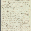 Mrs. Edmonds to William Ogilvy Porter, autograph letter third person