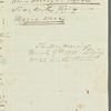 Mrs. Edmonds to William Ogilvy Porter, autograph letter third person