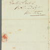 Mrs. Edmonds to William Ogilvy Porter, autograph letter third person