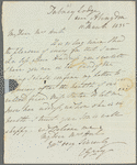 [C.?] Grey to Mrs. [Hart?], autograph letter signed