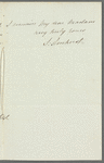William Pitt Amherst, Lord Amherst to Jane Porter, autograph letter third person