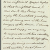 Nicholas Vansittart to Jane Porter, autograph letter signed