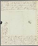 Unidentified sender to Jane Porter, autograph letter signed