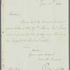 Henry John Temple, Lord Palmerston to Jane Porter, autograph letter signed