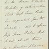 John MacPherson Brackenbury to Jane Porter, autograph letter third person