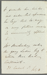 John MacPherson Brackenbury to Jane Porter, autograph letter third person