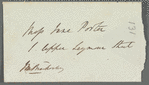 John MacPherson Brackenbury to Jane Porter, autograph letter third person