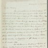 Charles Richard Vaughan to Jane Porter, autograph letter signed