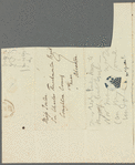 John Ranking to Jane Porter, autograph letter signed