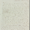 Elizabeth Benson to Charles Goddard, autograph letter signed