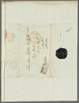 George Hamilton Gordon, Lord Aberdeen to Miss Porter, letter cover (empty)