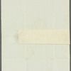 George Hamilton Gordon, Lord Aberdeen to Miss Porter, letter cover (empty)