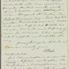 Charles William Doyle to Jane Porter, autograph letter signed