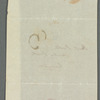 William Hannah to Jane Porter, autograph letter signed