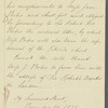 Count Mendelsloh to Jane Porter, autograph letter third person
