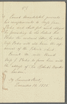 Count Mendelsloh to Jane Porter, autograph letter third person