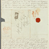 Maria Roche to Jane Porter, autograph letter signed