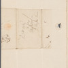 Jos. Palmer to Mrs. Porter, autograph letter signed