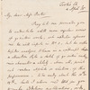 Abraham John Valpy to Miss Porter, autograph letter signed