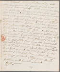 Elizabeth James to William Ogilvie Porter, autograph letter signed