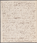 Jane Porter to "My dear sir!," autograph letter (draft; incomplete)