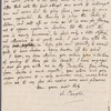 Anne Plumptre to Miss Porter, autograph letter signed