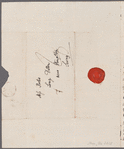 Anne Plumptre to Miss Porter, autograph letter signed