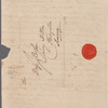 Martin Archer Shee to Miss Porter, autograph letter signed