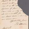 Sarah Elizabeth Utterson to Miss Porter, autograph letter signed