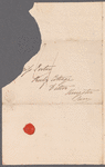 Sarah Elizabeth Utterson to Miss Porter, autograph letter signed