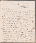 Jane Porter to Mary Kean, autograph letter signed (copy)