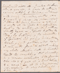 Jane Porter to Mary Kean, autograph letter signed (copy)