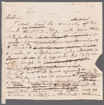 Jane Porter to Mary Kean, autograph letter (draft)