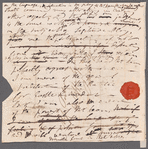 Jane Porter to Mary Kean, autograph letter (draft)