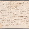 Jane Porter to Mary Kean, autograph letter (draft)
