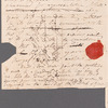 Jane Porter to William Frederick, Duke of Gloucester, autograph letter (copy)