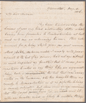 Richard Raikes to Jane Porter, autograph letter signed