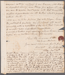 Jane Porter to Anna Maria Porter, autograph letter signed
