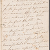 Charles James to Miss Porter, autograph letter signed