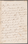 Charles James to Miss Porter, autograph letter signed