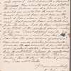 John Johnson to Mrs. Porter, autograph letter signed