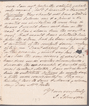 John Johnson to Mrs. Porter, autograph letter signed