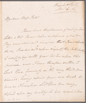 William Frederick, Duke of Gloucester to Jane Porter, autograph letter signed