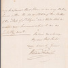 William Frederick, Duke of Gloucester to Jane Porter, autograph letter signed