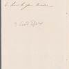 [George Capel-Coningsby, Lord Essex?] to [Your Royal Highness?], [autograph?] letter
