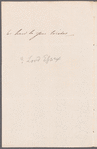 [George Capel-Coningsby, Lord Essex?] to [Your Royal Highness?], [autograph?] letter